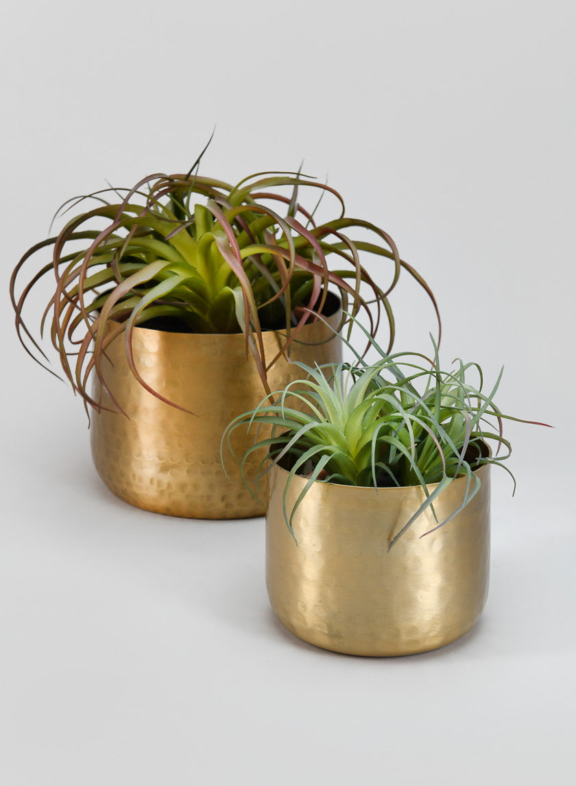 Brass-Look Aluminum Pot