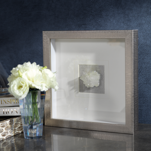 Silver Framed Crystal Wall Art
