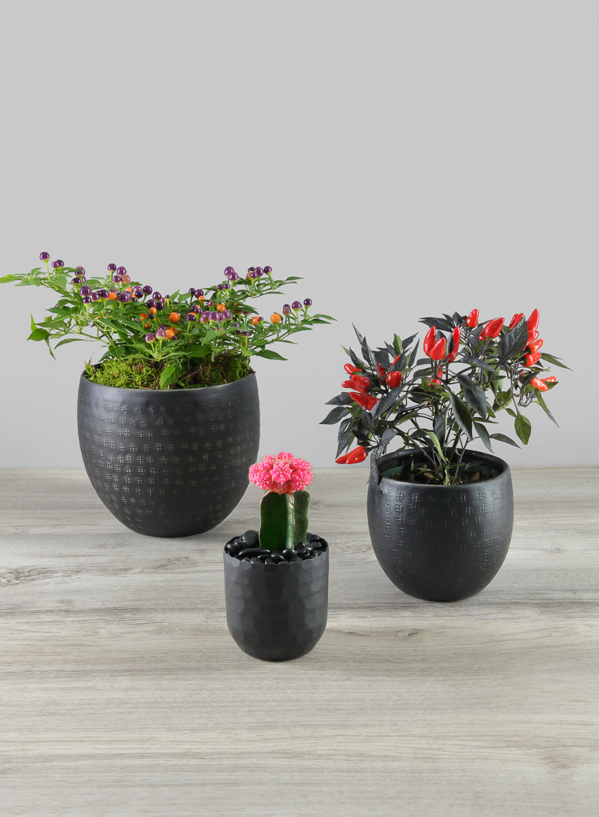 Aluminum Ethnic Black Pot