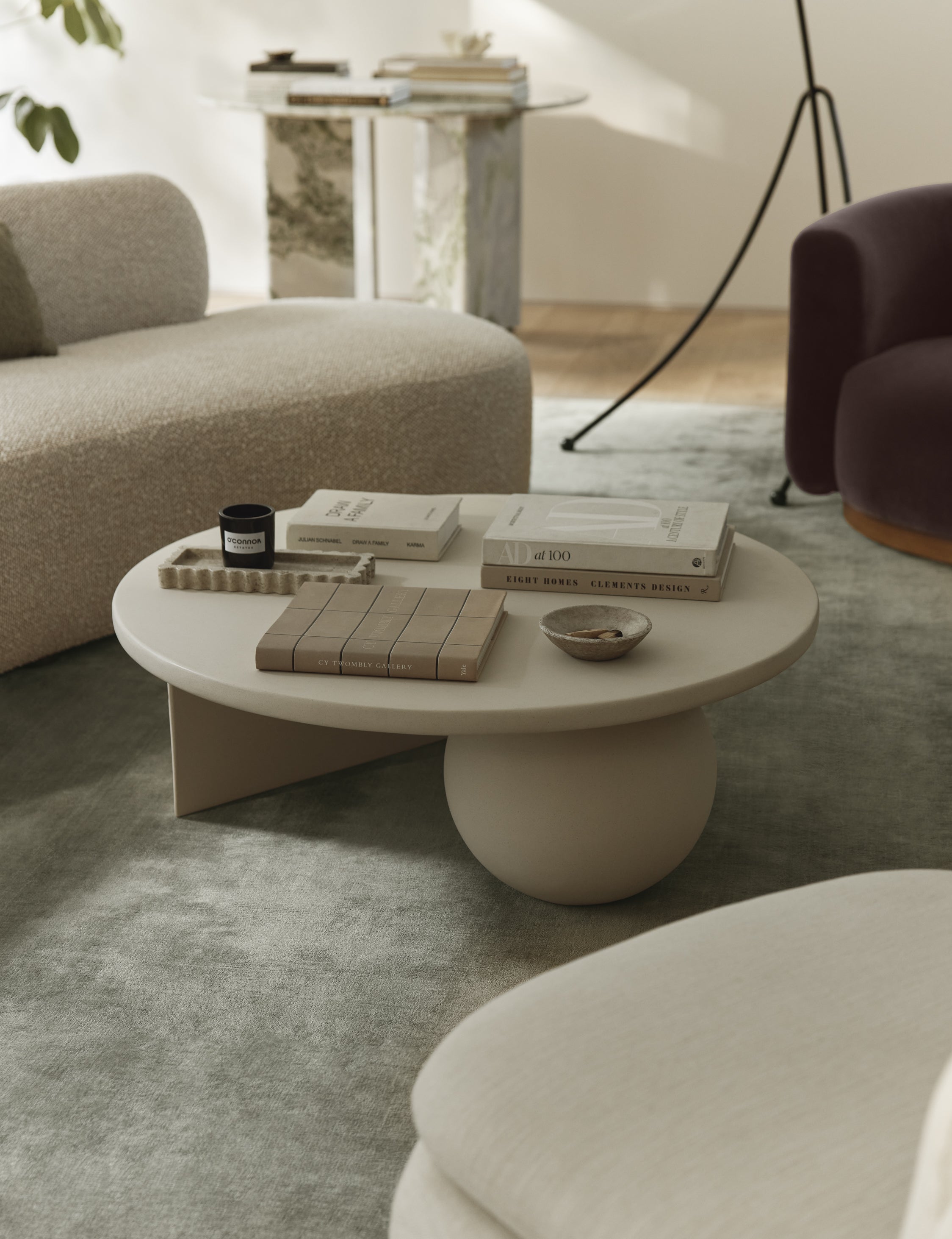 Decorative pieces styled in an everyday interior