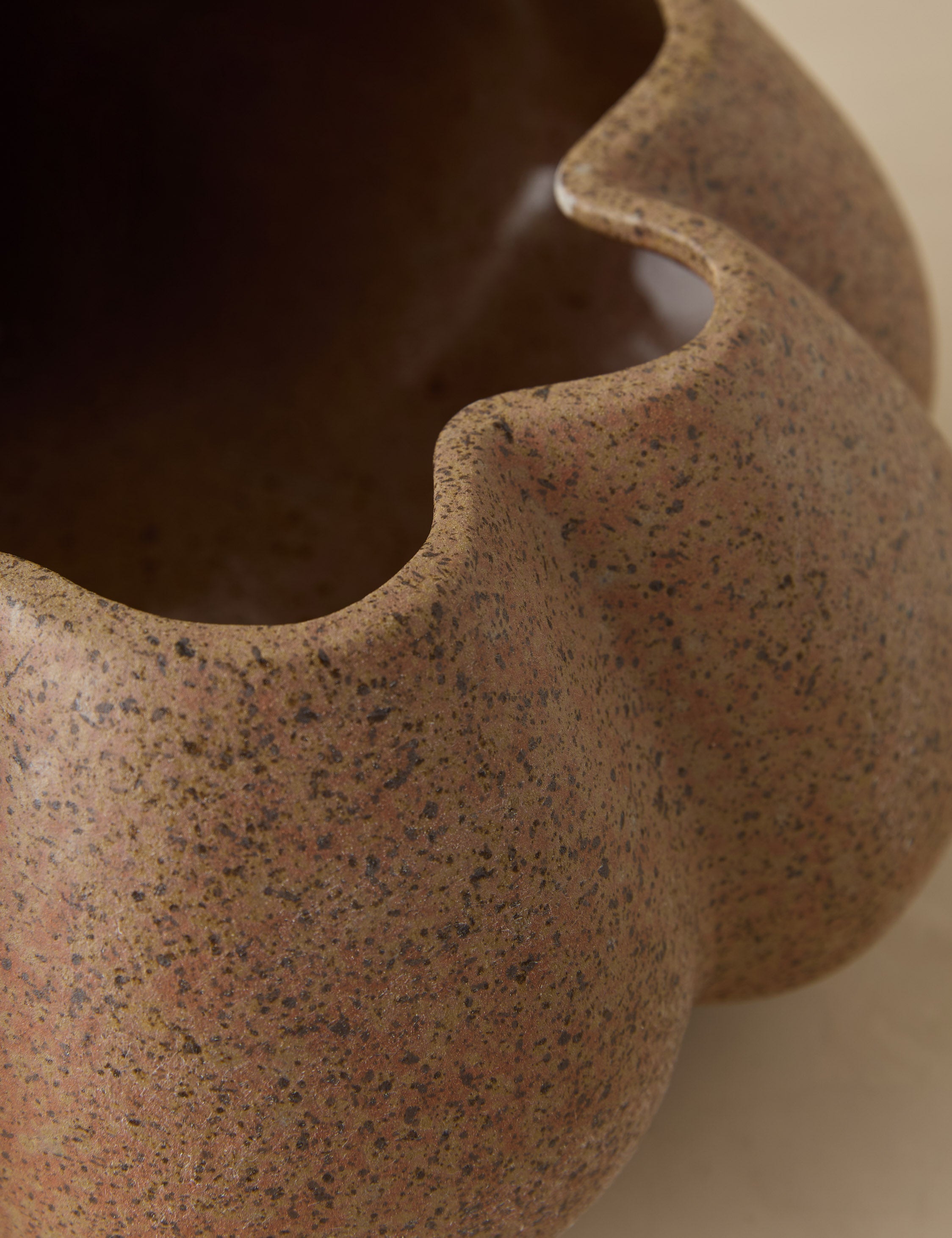 Sculptural Scalloped Bowl - SandDune - Image 5