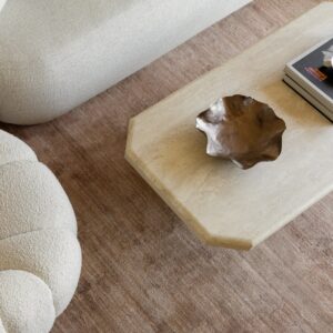 Floral Sculptural Organic Bowl - Brown