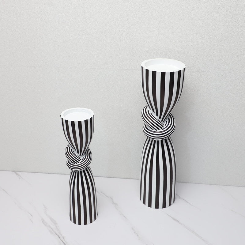 Optic Knot Stripe Candle Holder - Image 4