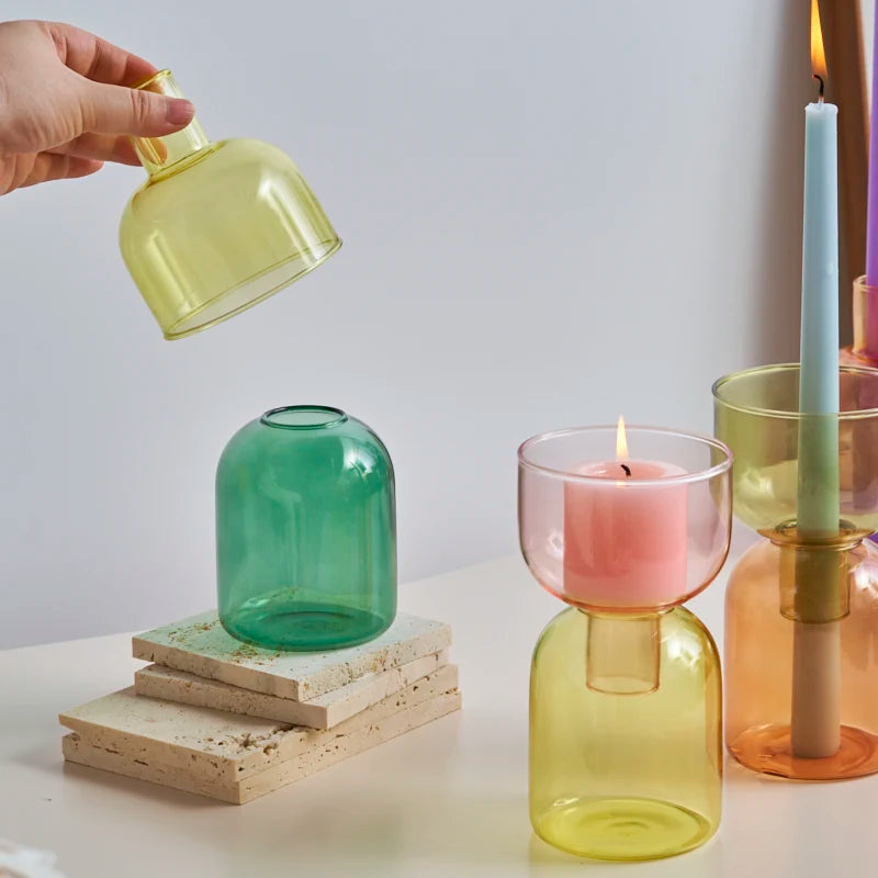 Radiant Glass DIY Vase & Candle Holder - Image 2