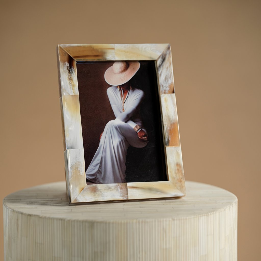 Matte White Bone Photo Frame