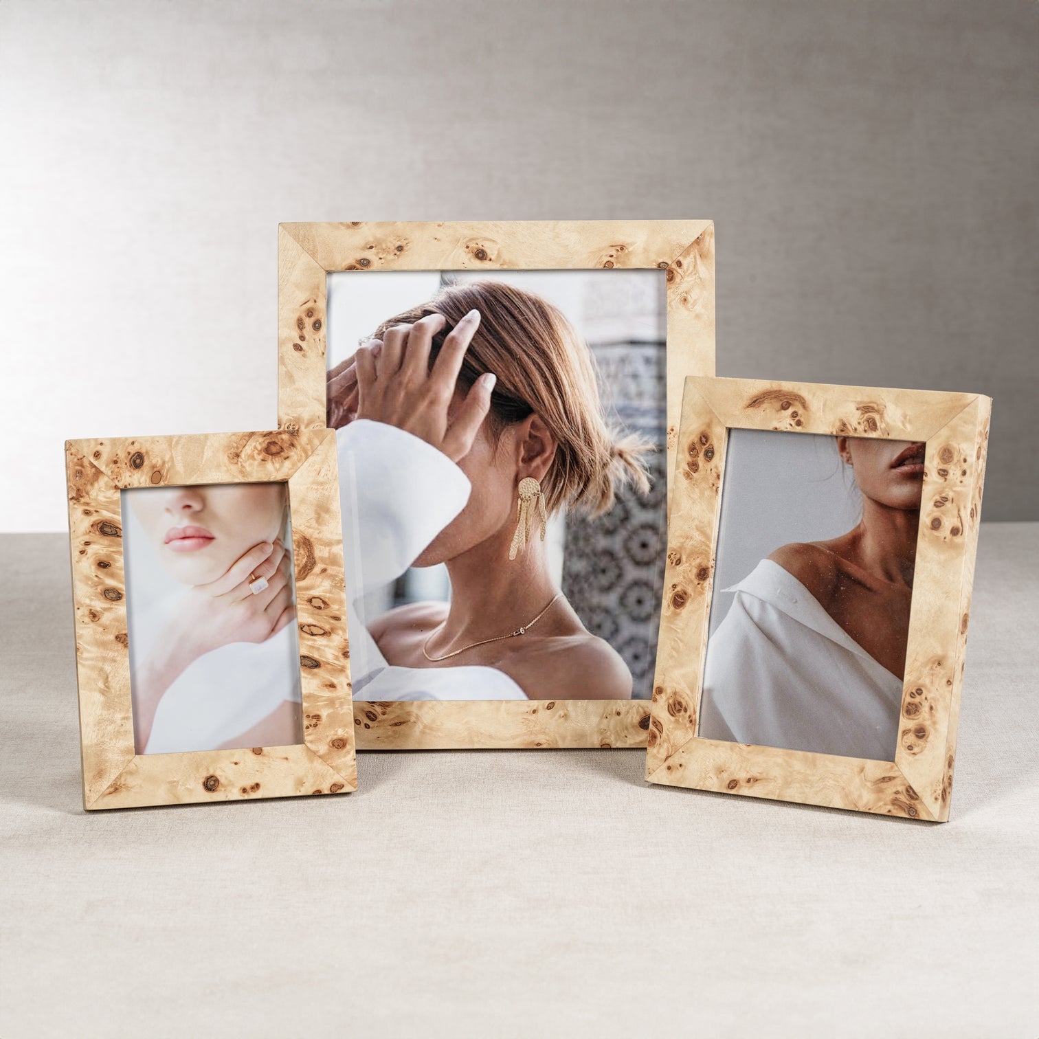 Burlwood Veneer Photo Frame - Image 2