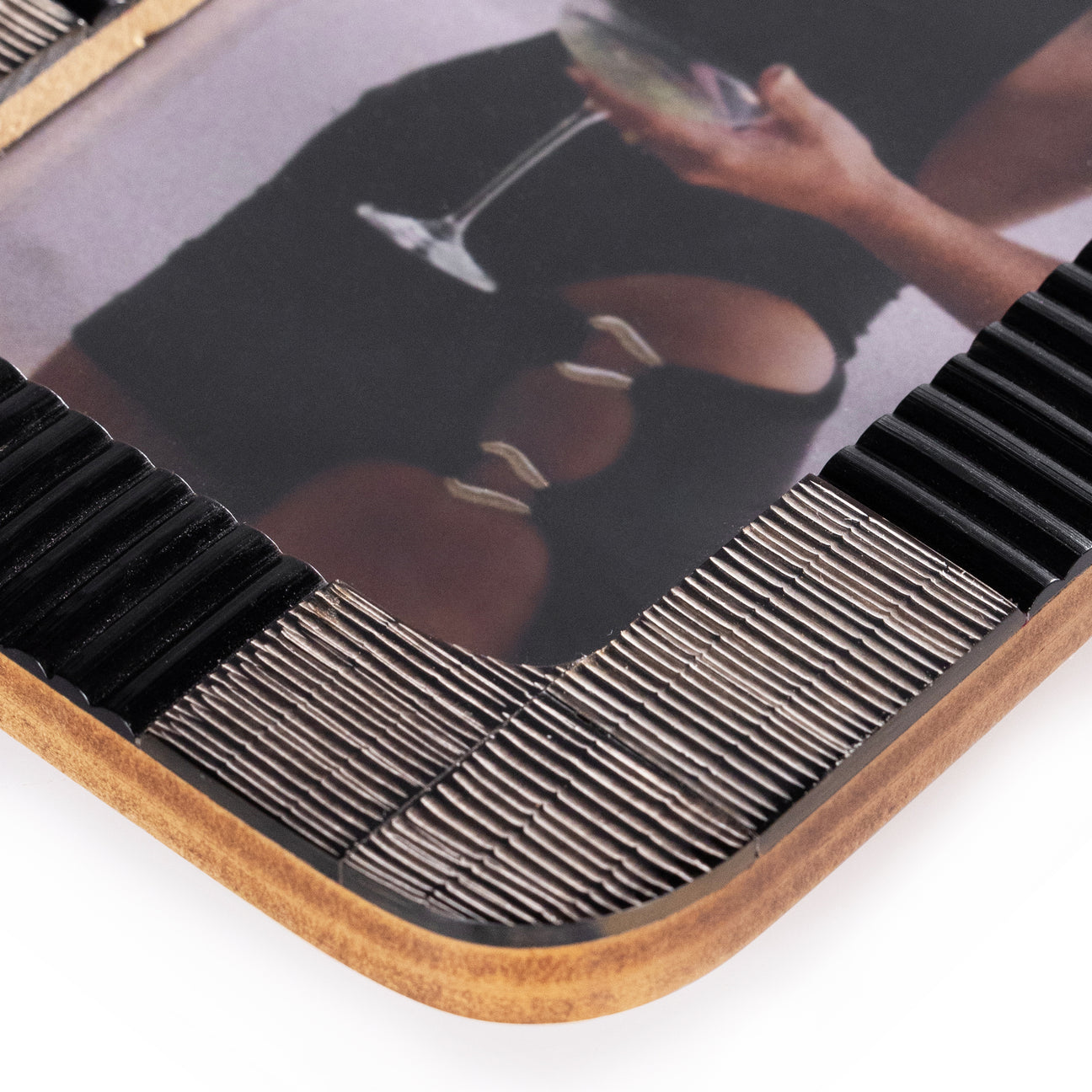 Black Chiseled Horn Photo Frame - Image 3
