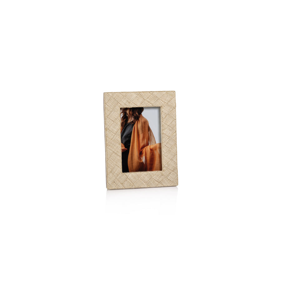 Natural Woven Raffia Photo Frame