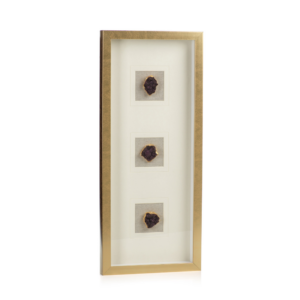 Gold Framed Amethyst Crystal Wall Art